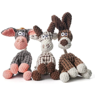 Immortal Plush Donkey For Heavy Chewers